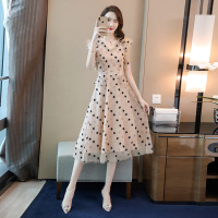 丝柏舍2020夏季款女装小清新时尚收腰气质花色连衣裙S92R2187L