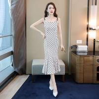 丝柏舍2020夏季女时尚无袖荷叶边吊带连衣裙S92R2277L