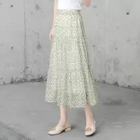 丝柏舍2020春装女时尚高腰修身显瘦长款波点半身裙S01R0923B
