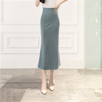 丝柏舍2020春装女时尚小香风鱼尾裙复古中长半身裙S01B0806B