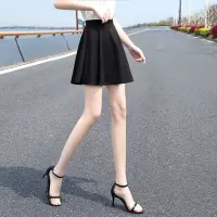 丝柏舍2020夏装时尚淑女时尚纯色简约松紧腰短款半身裙S02T3183B