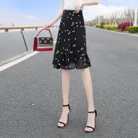丝柏舍2020夏季女装时尚波点荷叶边修身显瘦半身裙S02B2871B