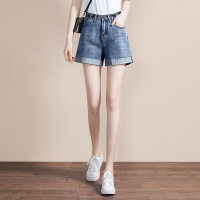 丝柏舍2020春装时尚韩版宽松阔腿气质牛仔短裤女S02T2001K