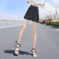 丝柏舍2020夏装女时尚高腰ins短款休闲简约波点半身裙S02T2942B