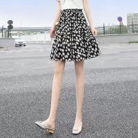 丝柏舍2020夏装女时尚高腰修身拼接印花气质短款半身裙S02T3423B