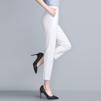 丝柏舍2020夏装女裤时尚纯色简约宽松直筒休闲裤S91R0713K