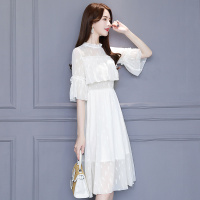 丝柏舍2020夏装法式复古仙女裙收腰显瘦中长连衣裙S91R1273L