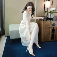 丝柏舍秋装女2020年纯色简约长袖外裙搭吊带连衣裙潮S91R1371L