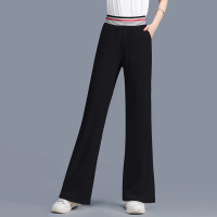 丝柏舍2020夏装女韩版纯色收腰简约微喇长款休闲裤S92T1953K