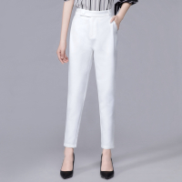 丝柏舍2020秋小脚西装裤白色休闲时尚显瘦休闲裤S91R0719K