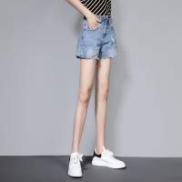 丝柏舍2020夏女韩版时尚破洞显瘦热裤高腰牛仔短裤S92T0545K