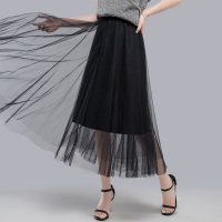 丝柏舍2020夏装女简约收腰纯色飘逸气质淑女半身裙S92T0480B