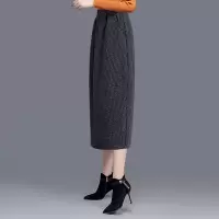 丝柏舍秋季2020女纯色韩版收腰修身中长款半身裙S94B6143B