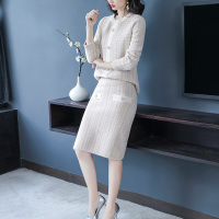 丝柏舍冬装女2020减龄穿搭上衣搭半身裙小香风套装S94P0041N