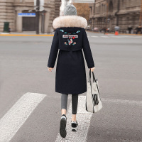 丝柏舍冬装2020羽绒服女中长款抽绳气质连帽两面穿S94Q6556Y