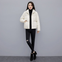 丝柏舍2020冬装女韩版纯色立领长袖宽松短款羽绒服S94R6633Y