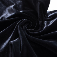 丝柏舍2020冬装女士时尚纯色简约金丝绒直筒宽松长款休闲裤S03B4312K