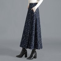 丝柏舍2020冬知性女装气质简约A字型文艺半身裙森日系S04R7195B