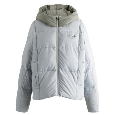 茵曼连帽羽绒服