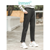 茵曼秋装新款棉氨混纺百搭休闲修身小脚裤女