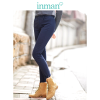 茵曼女装春秋款修身显瘦文艺百搭休闲裤长裤女小脚靴裤工装裤子