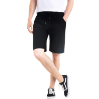 三枪短裤男式休闲五分裤 紧裤瓦楞条男家居裤纯色简约 50326B9