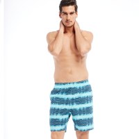 三枪 睡裤男 沙滩裤 春夏新品棉质休闲大码家居中裤宽松睡裤50129B0