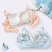 水中花夏新款舒适无钢圈内衣厚杯小胸聚拢上托性感文胸女士胸罩