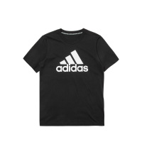 ADIDAS阿迪达斯 2019新款 儿童logo休闲运动T恤 男女童透气舒适圆领短袖 DV0816