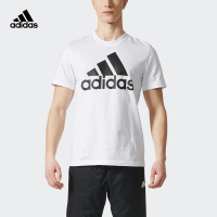 adidas 阿迪达斯 运动型格 男子 短袖T恤 白 CD4863