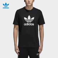 adidas 阿迪达斯 三叶草 男子 短袖上衣 黑 CW0709