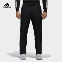adidas 阿迪达斯 运动型格 男子 梭织长裤 黑 CD7070