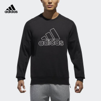 adidas 阿迪达斯 运动型格 男子 套头衫 黑 CV6211