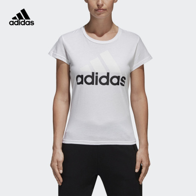 阿迪达斯adidas 运动型格 ESS LI SLI TEE 女子 短袖T恤 S97214