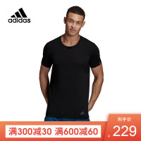 Adidas阿迪达斯男装2019春季新款运动休闲跑步短袖T恤 DW4460
