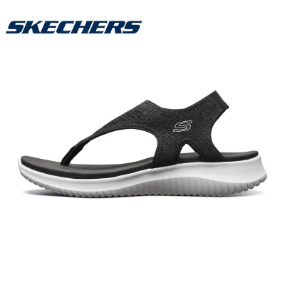 Skechers斯凯奇凉鞋女鞋2019夏季新款编织夹趾沙滩鞋凉拖鞋32493