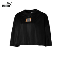 PUMA彪马 春夏女子圆领抽绳短袖T恤Retro 579523