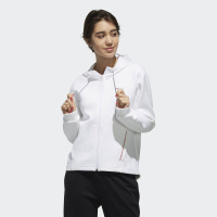 Adidas阿迪达斯女装2019春季新款连帽运动服针织夹克外套DZ7597