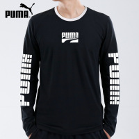 PUMA彪马李现同款长袖T恤男装2019秋季新款运动服套头衫581659-01