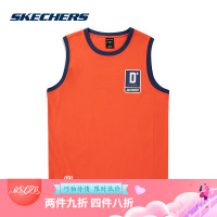 Skechers斯凯奇男装夏季新款无袖T恤衫 字母印花上衣SMLC219M022