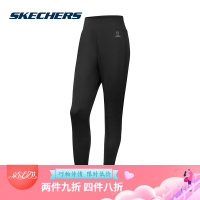 Skechers斯凯奇女子新款针织长裤简约舒适运动休闲裤 SDAWS19T053 深黑色/BLCK