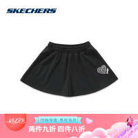 Skechers斯凯奇女子新款动物主题印花休闲短裤裙裤SMLC219W012