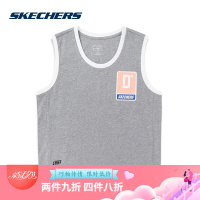 Skechers斯凯奇女装夏季新款无袖T恤衫 字母印花上衣SMLC219W021