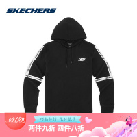 Skechers斯凯奇男装新款连帽套头卫衣 字母运动衫SEAMF18B082