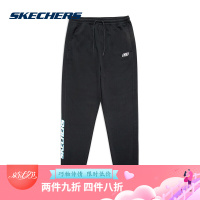 Skechers斯凯奇男装新款针织长裤 抽绳系带运动休闲裤SMLC219M026