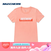 Skechers斯凯奇情侣装新款短袖T恤衫 字母印花上衣SMLC219W024