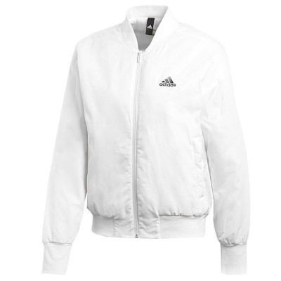 Adidas阿迪达斯NEO女装新款运动棒球服立领防风保暖棉服DW8310