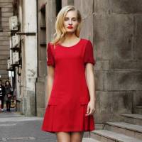 CAN006JH时尚新款花边袖鱼尾裙