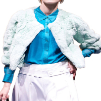 CDN008QL舒适百搭獭兔毛外套