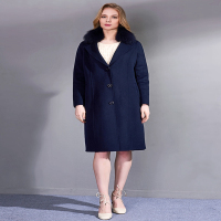 CXC065ZQ时尚中长款羊毛呢大衣（含羊绒）